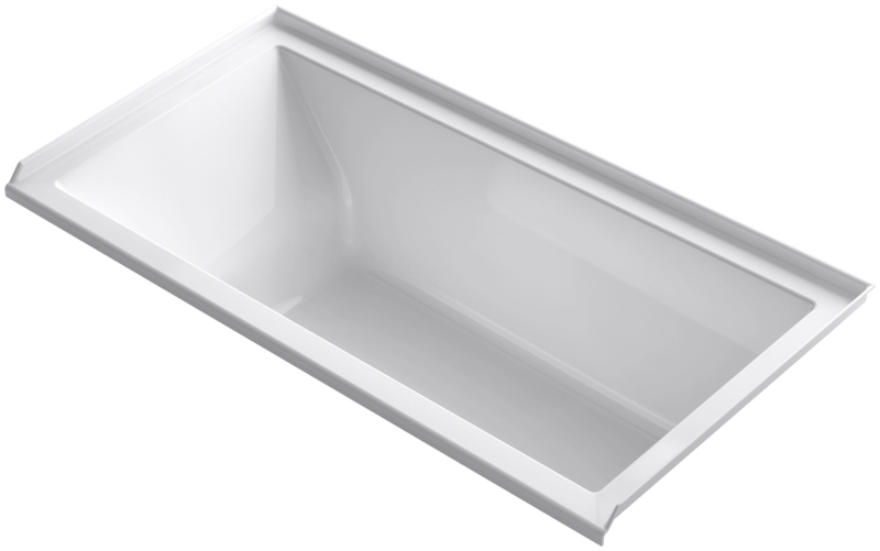 Underscore Alcove 60" x 30" Soaking Bathtub