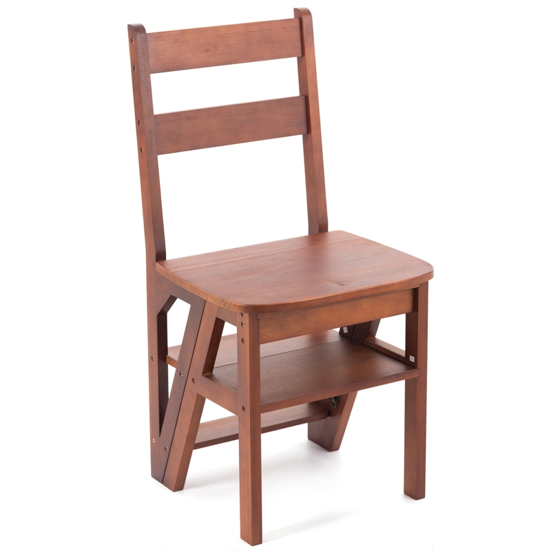 Victorie 4 - Step Wood Lightweight Folding Step Stool