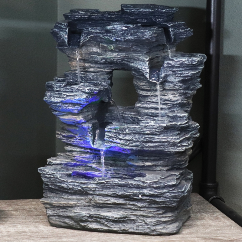 Vivo Weather Resistant Tabletop Fountain with Light