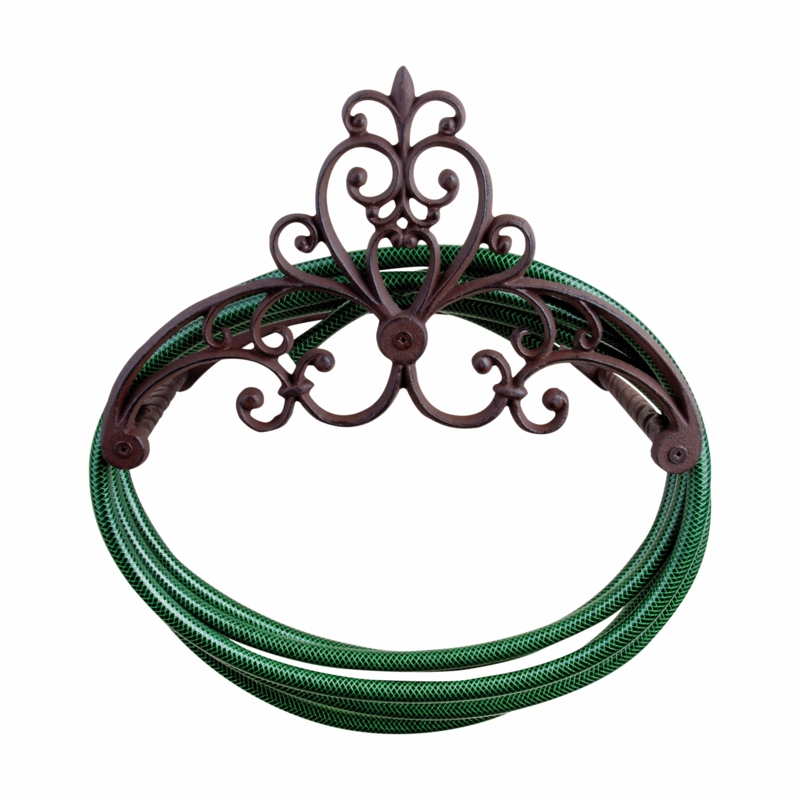 Water In The Garden Iron Wall Hose Holder