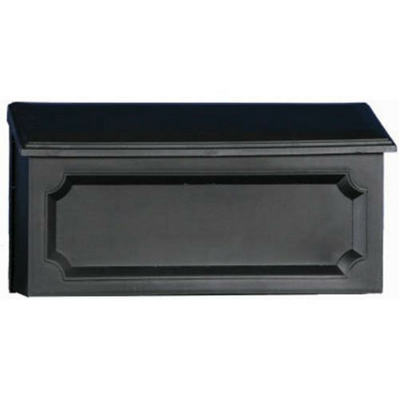 Windsor Small, Plastic, Wall Mount Mailbox, Black