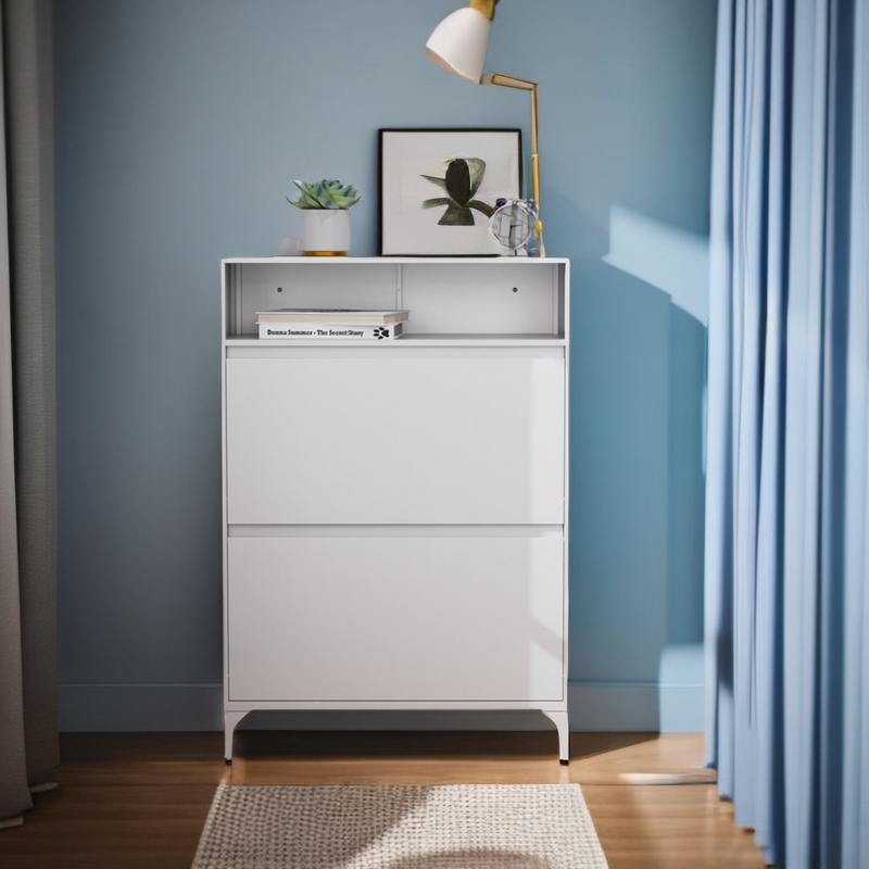 16 Pair Steel Shoe Storage Cabinet