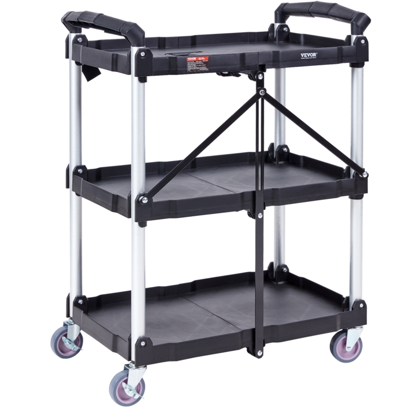 32.76'' H x 25.62'' W Utility Cart with Wheels