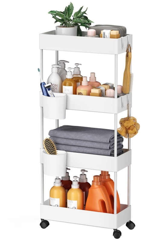 35.9'' H x 7.1'' W Utility Cart with Wheels