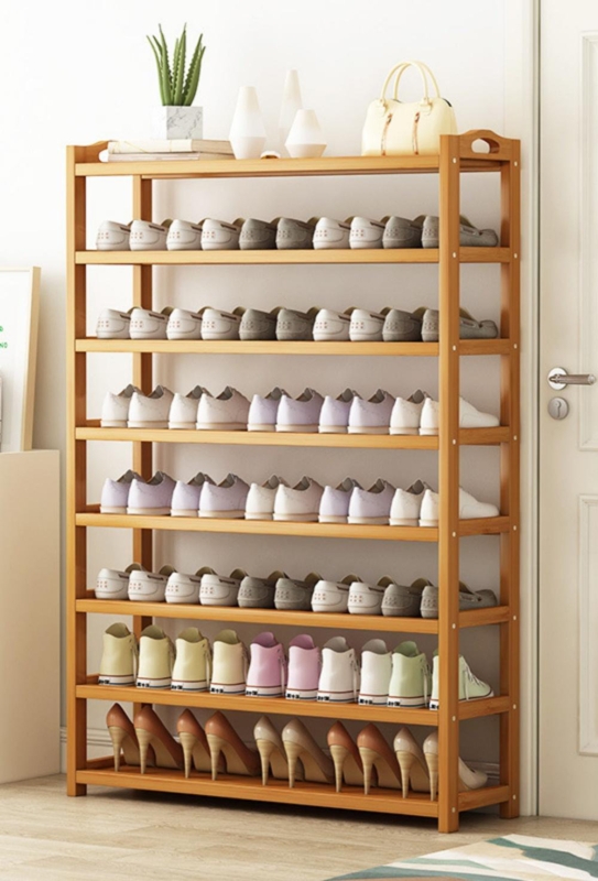 40 Pair Shoe 8-Tier 39" Shoe Rack for Entryway