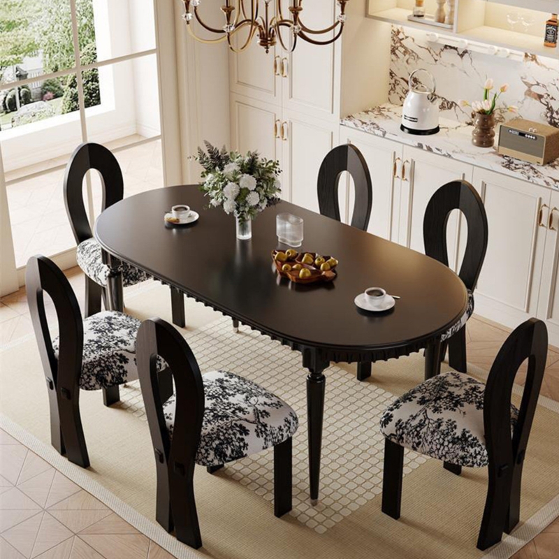 7 - Piece Solid Wood Dining Set