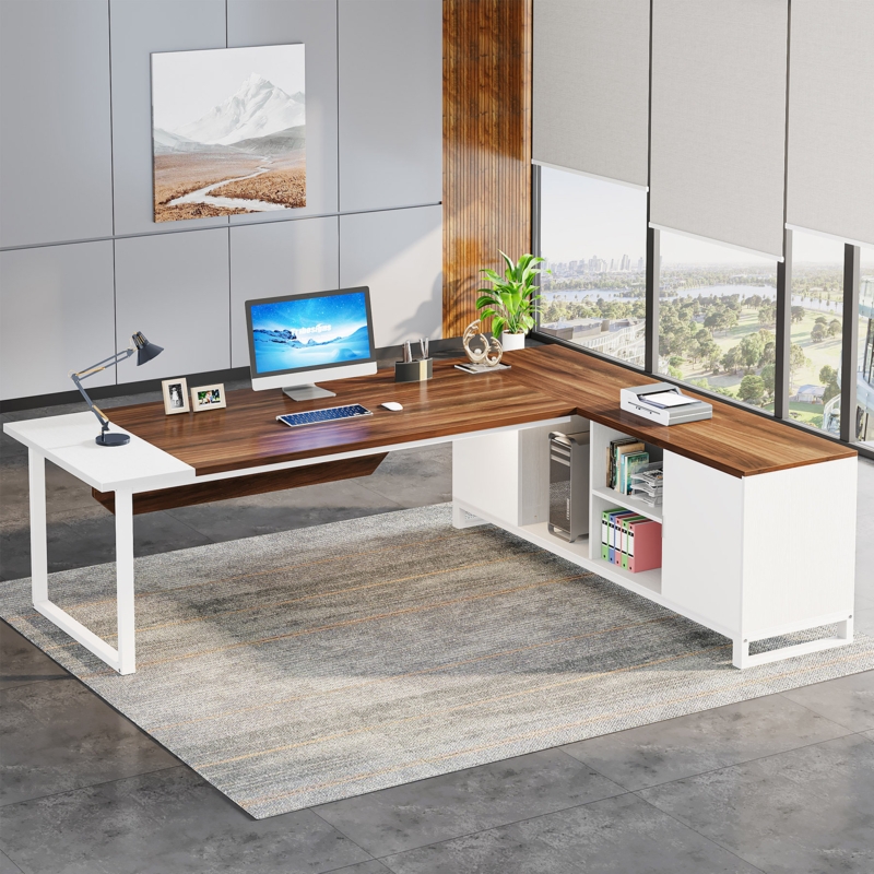 70.87'' Executive Desk and File Storage Cabinet