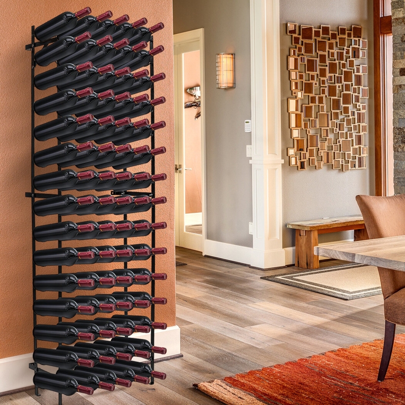 75 Bottle Floor Wine Bottle Rack