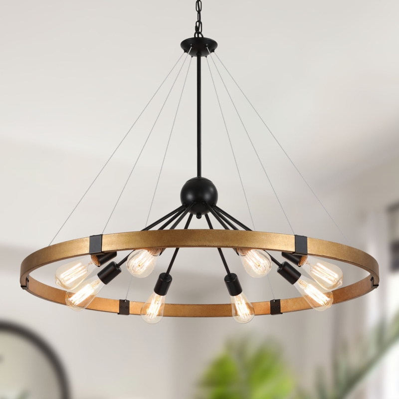 8 - Light Dimmable Sphere Chandelier