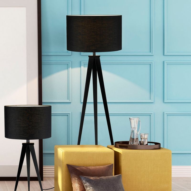 Adesso Luxor 20 1/2-in. Table Lamp, Black, Furniture