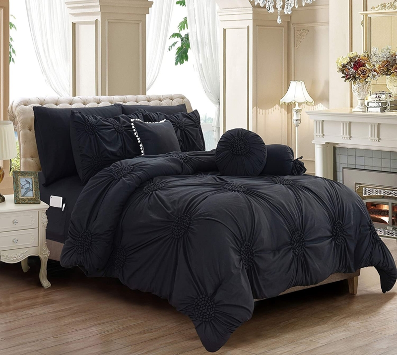 Akbota Plain Comforter, Down Alternative Comforter Set