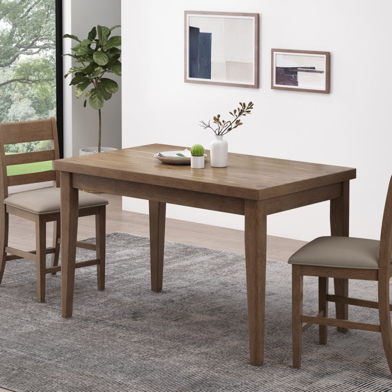 Alloush Solid Wood Base Dining Table