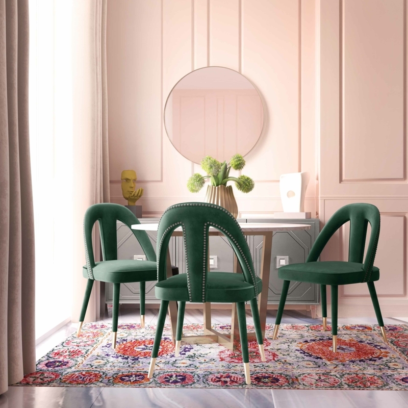 Amenata Velvet Upholstered Side Chair