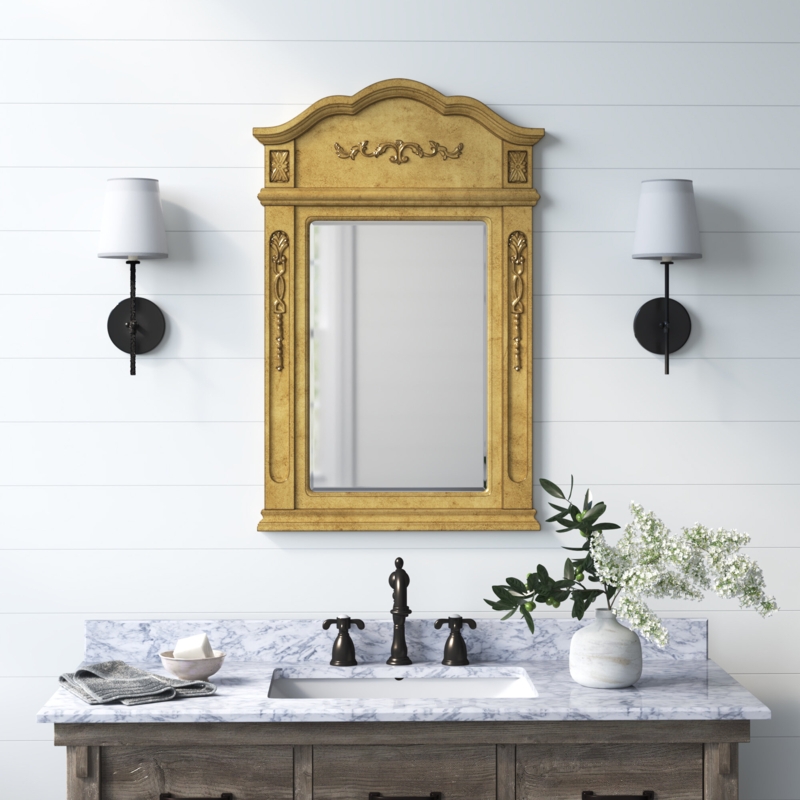Anahie Traditional Beveled Bathroom / Vanity Mirror