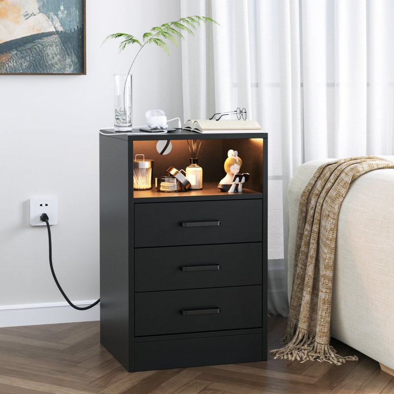 Ariale Manufactured Wood Nightstand