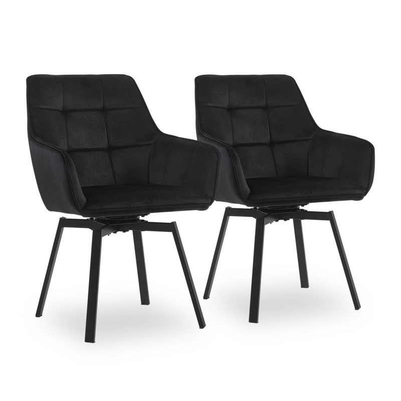 Arshia Tufted Velvet Upholstered Metal Armchair