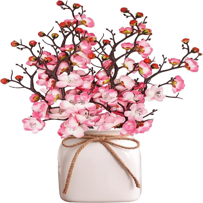 Artificial Plum Cherry Blossom Centerpiece