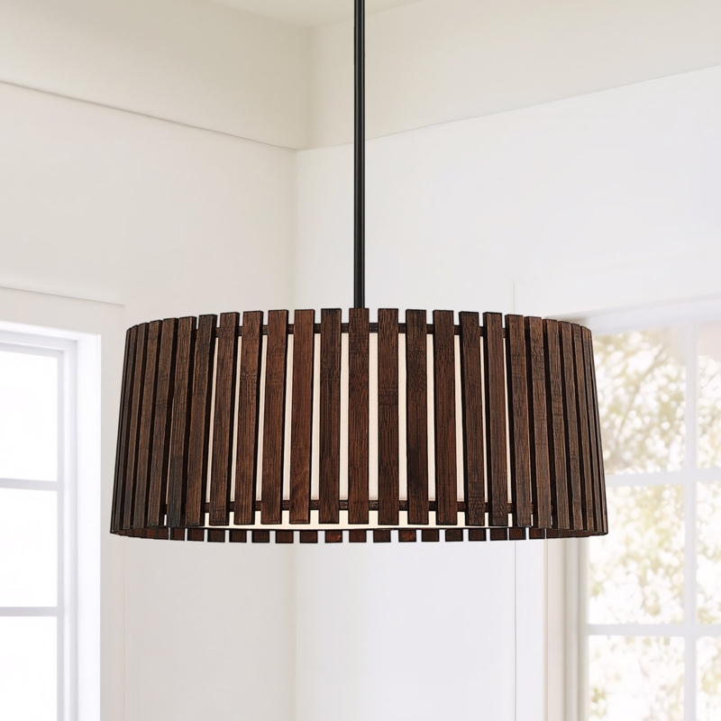 Beke 4 - Light Dimmable Drum Chandelier