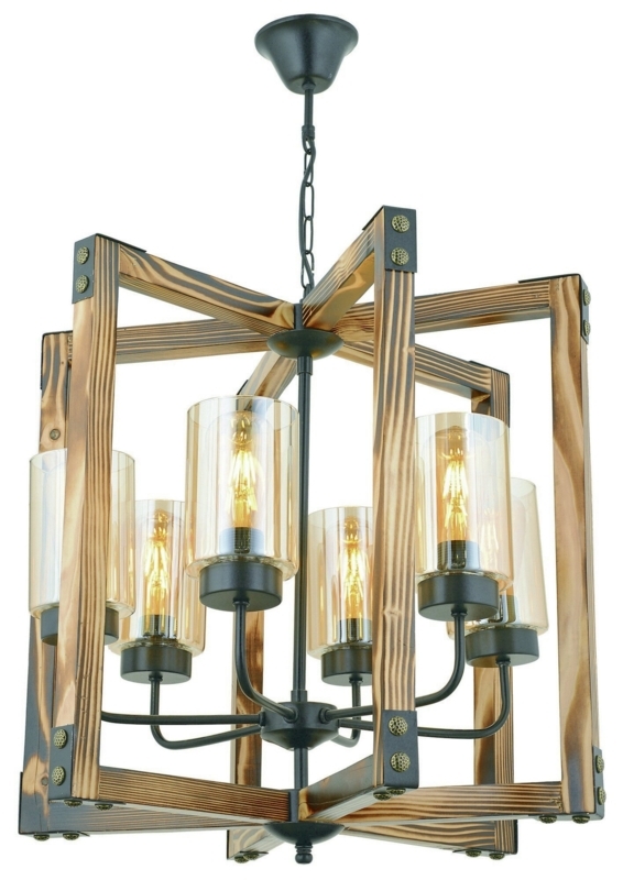 Bise 6 - Light Dimmable Geometric Chandelier