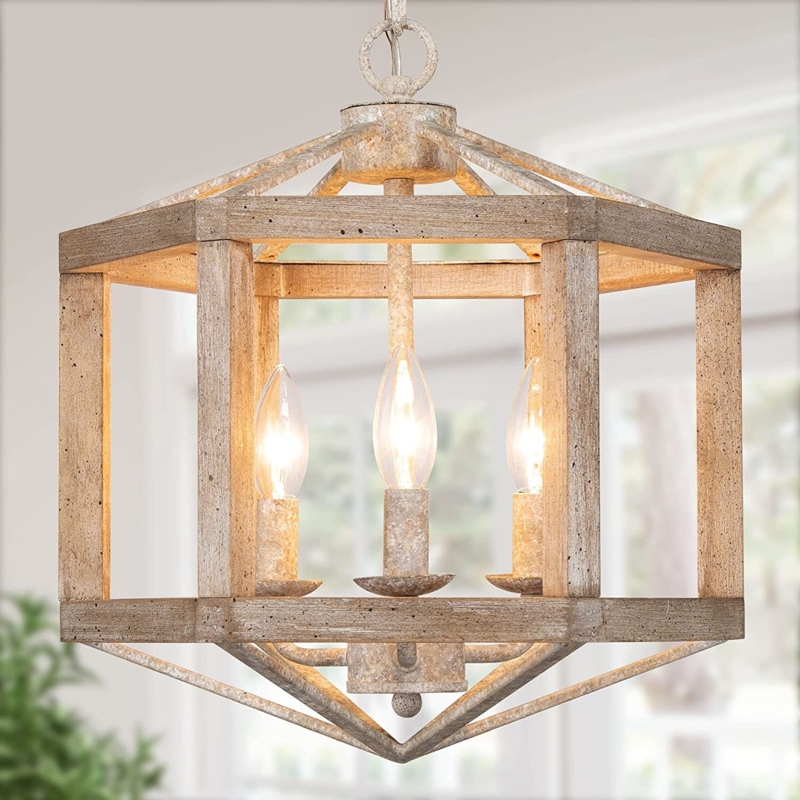 Bollington 3 - Light Dimmable Geometric Chandelier