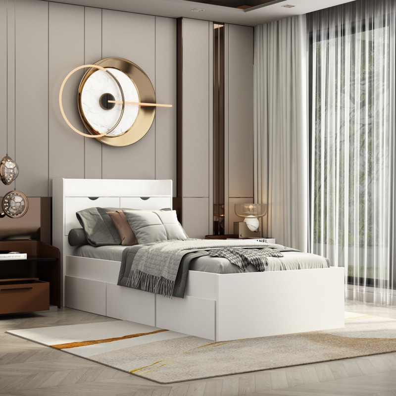 Bookcase Storage Bed