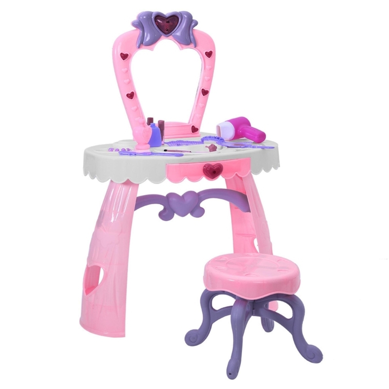 Breneman Kids Vanity Set with Mirror