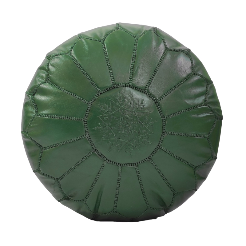 Burmaster Leather Pouf