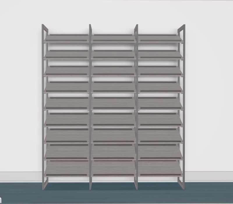 California Closets The Everyday System 81 Pair Shoe Rack