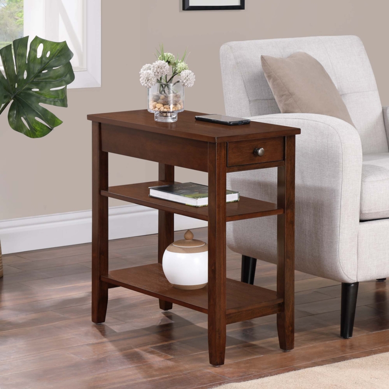 Carbin End Table with Drawer and Shelves