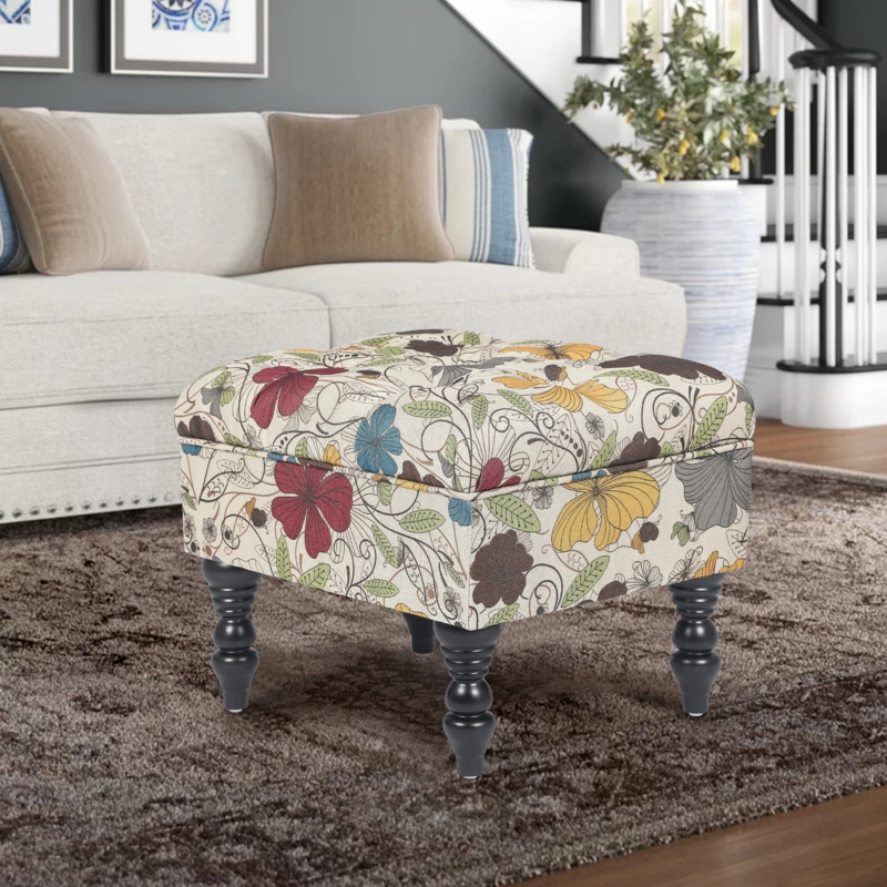 Cauley Upholstered Ottoman