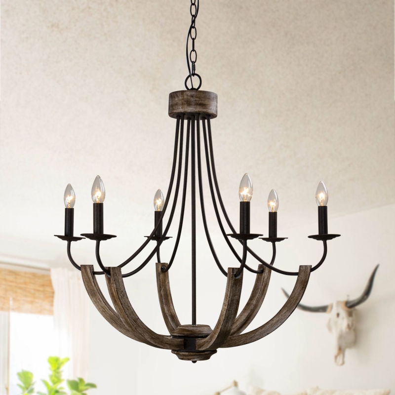 Cedarburg 6 - Light Dimmable Empire Chandelier