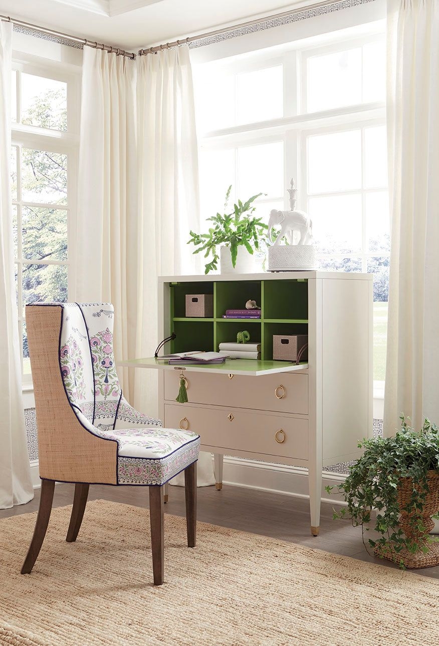 Chelsea Desk Chair - Ivory Prisma