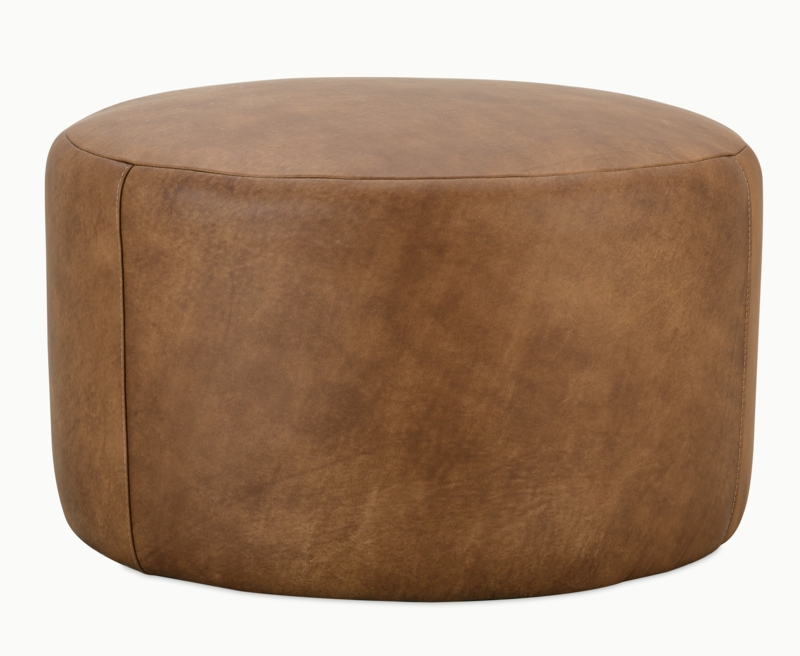 Cleo Leather Ottoman