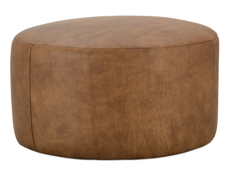 Cleo Leather Ottoman