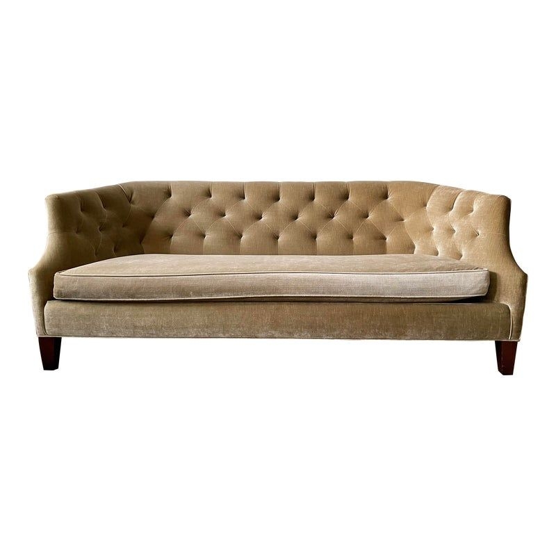 Crate & Barrel Azure Sofa in Velvet