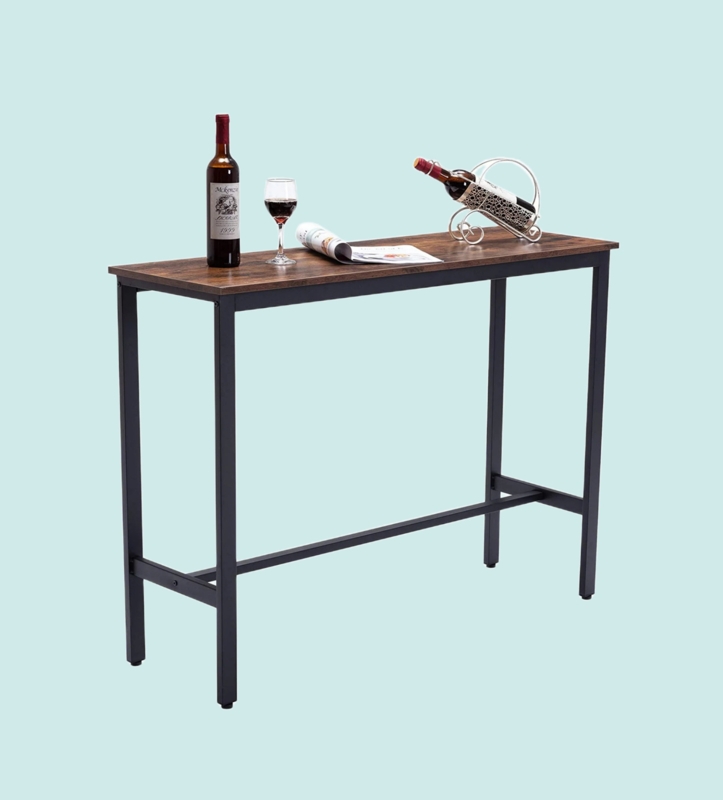 Damara 40'' High Bar Table Industrial Dining Table, Tall Counter Height Pub Table for Dining Room, Kitchen or Living Room