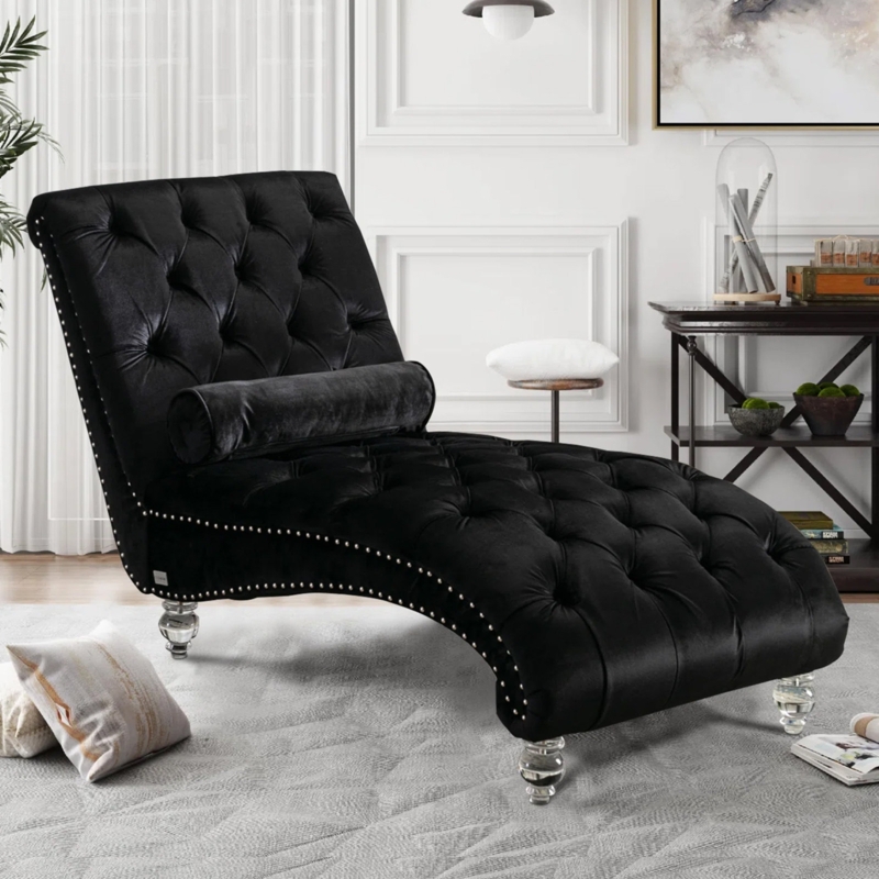 Danuta Velvet Chaise Lounge