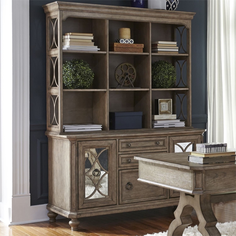 Deboraah Credenza Desk with Hutch