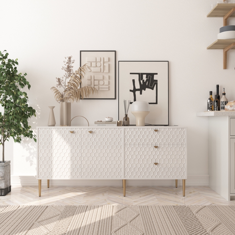 Derrico 60" Sideboard with 3 Drawers