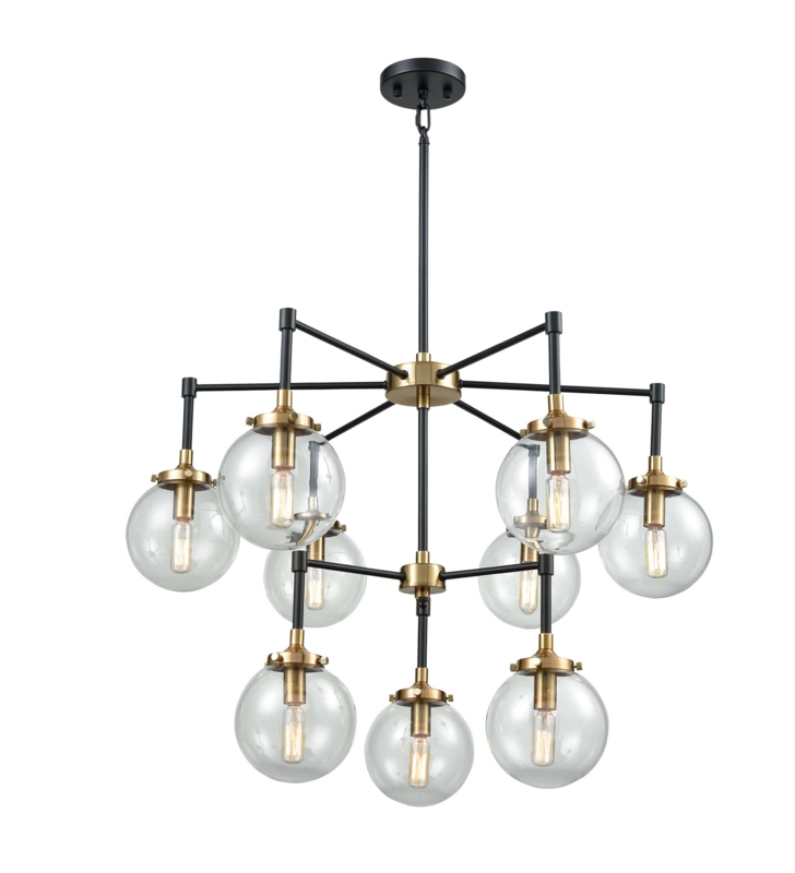 Dion 9 - Light Dimmable Tiered Chandelier