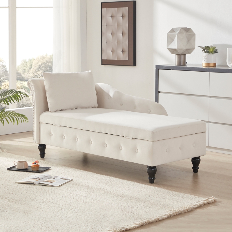 Eastham Velvet Chaise Lounge