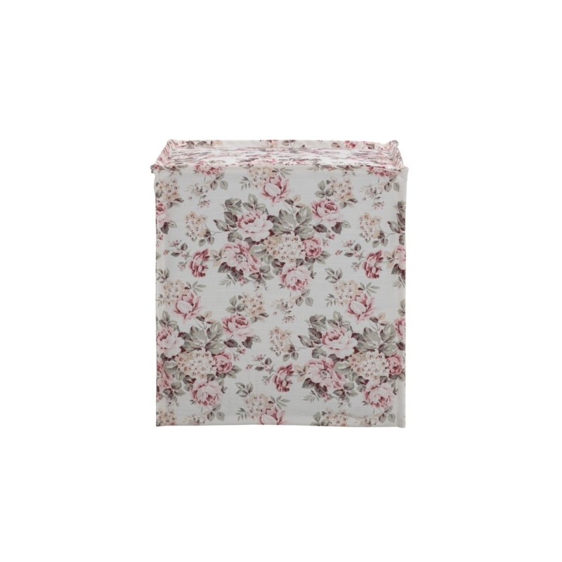 Elegance Annaleigh Linen Ottoman for Living Room