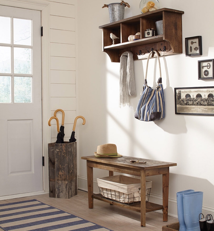 Ezechias Solid Wood Wall 4 - Hook Wall Mounted Coat Rack