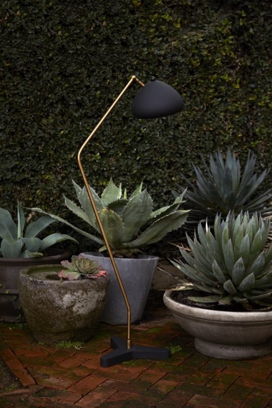 Halvard 55'' Black LED Task/Reading Floor Lamp