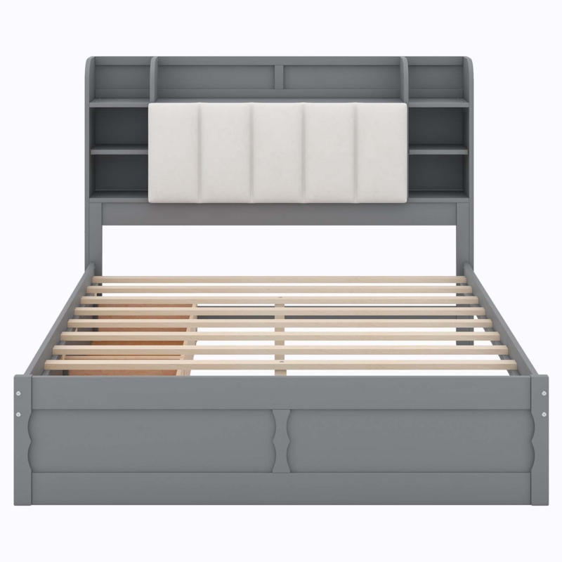 Hanshelmut Upholstered Bookcase Bed