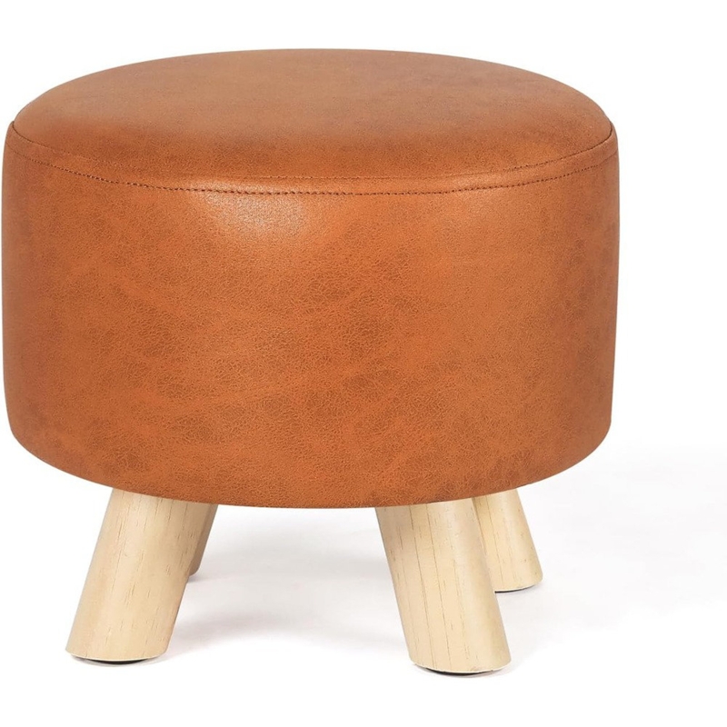 Hiwot Leather Storage Ottoman