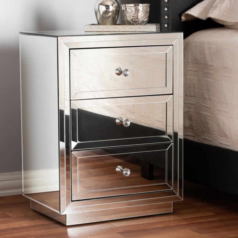 Mirrored Nightstand - Foter