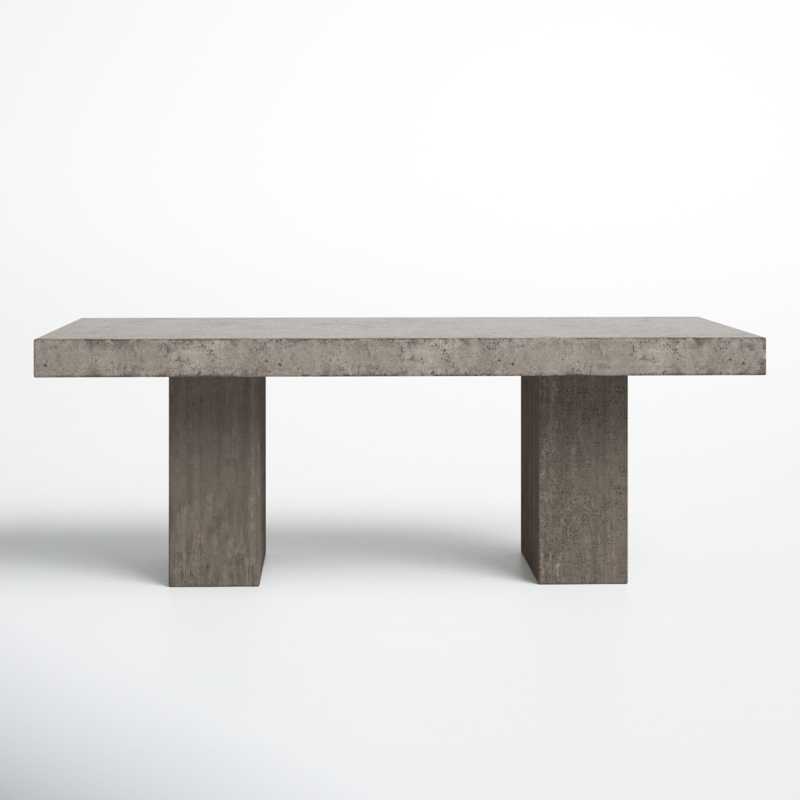 Kareen Concrete Pedestal Dining Table