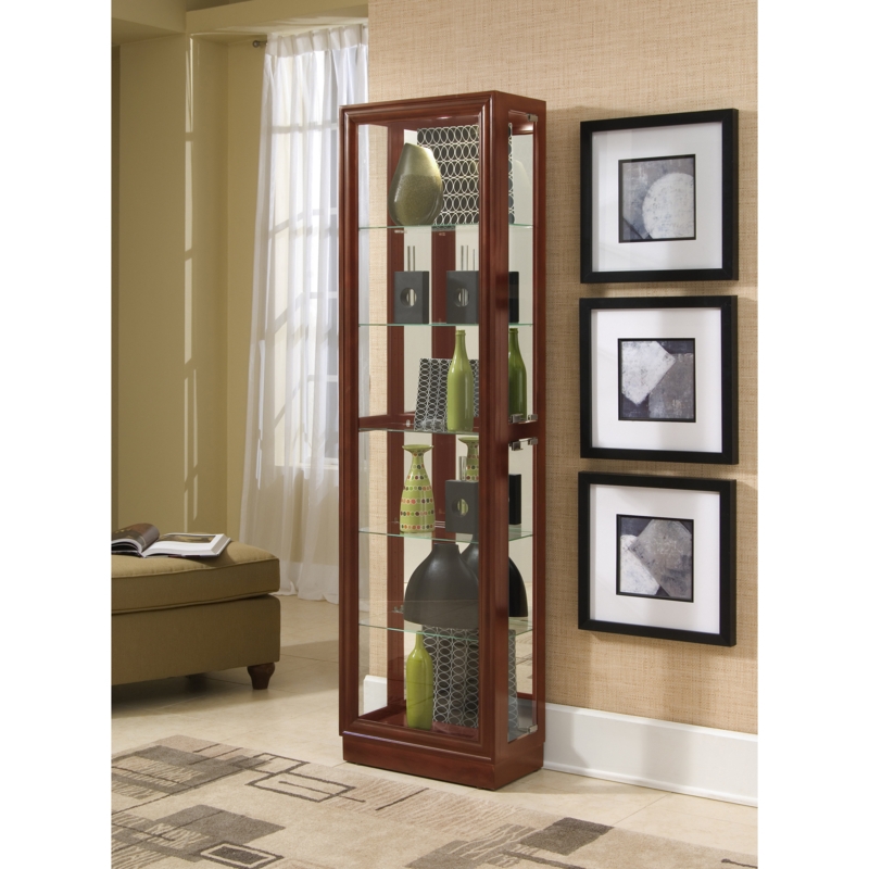 Keepsakes Side Entry 5 Shelf Curio Cabinet