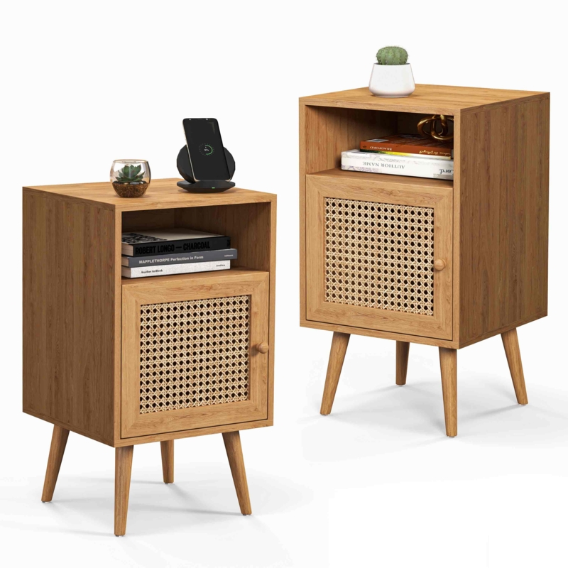 Kunkel Solid + Manufactured Wood Nightstand